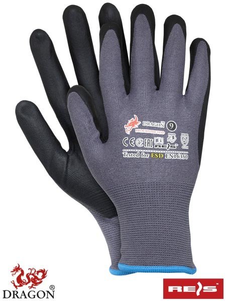 RĘKAWICE OCHRONNE RBLACKFOAM-TESD SB RĘKAWICE OCHRONNE RBLACKFOAM-TESD SB