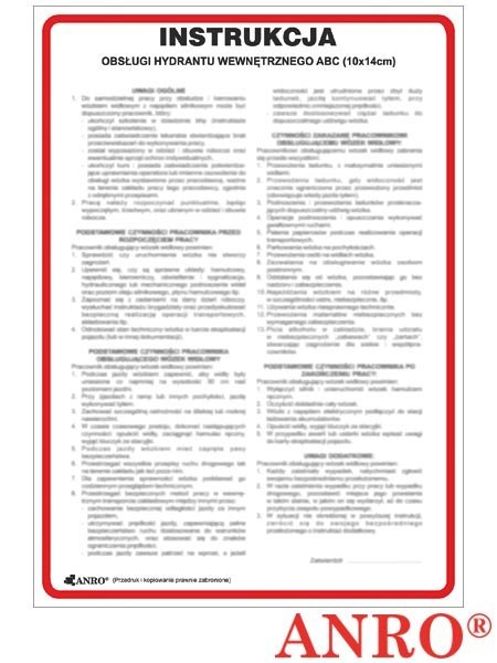 ZNAK BEZPIECZEŃSTWA ZZ-IP17B ZNAK BEZPIECZEŃSTWA ZZ-IP17B