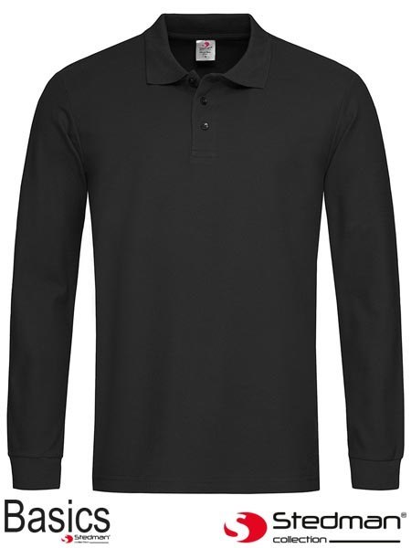 POLO MĘSKIE Z DŁUGIM RĘKAWEM SST3400 BLO POLO MĘSKIE Z DŁUGIM RĘKAWEM SST3400 BLO