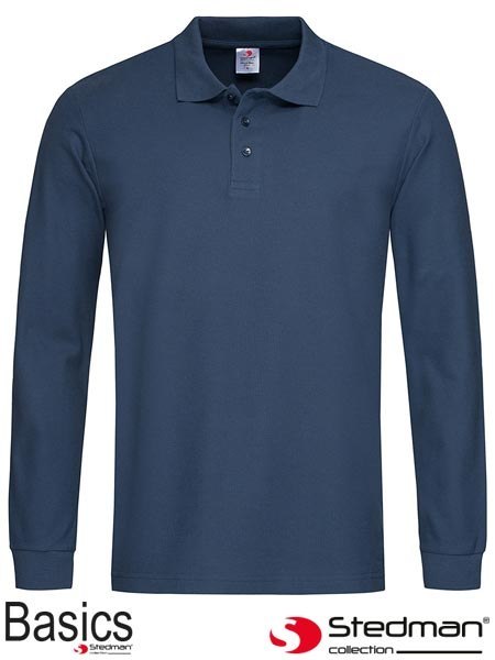 POLO MĘSKIE Z DŁUGIM RĘKAWEM SST3400 NAV POLO MĘSKIE Z DŁUGIM RĘKAWEM SST3400 NAV