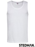 T-SHIRT MĘSKI BEZ RĘKAWÓW SST2800 WHI