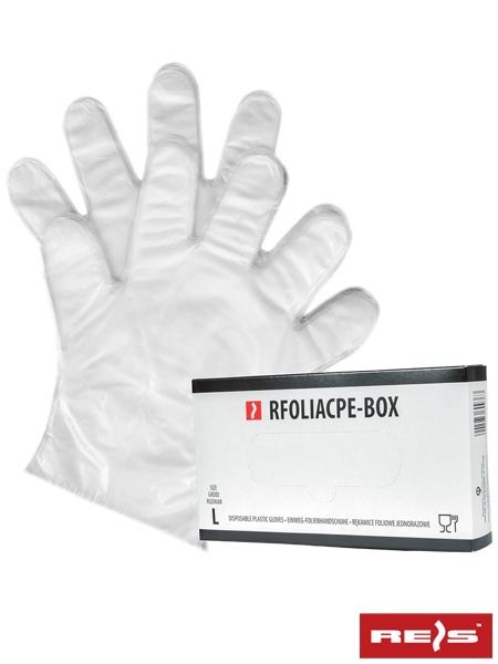 RĘKAWICE FOLIOWE JEDNORAZOWE RFOLIACPE-BOX T RĘKAWICE FOLIOWE JEDNORAZOWE RFOLIACPE-BOX T