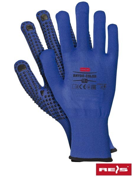 RĘKAWICE OCHRONNE POWLEKANE Z NAKROPIENIEM RNYDO-COLOR NB RĘKAWICE OCHRONNE POWLEKANE Z NAKROPIENIEM RNYDO-COLOR NB